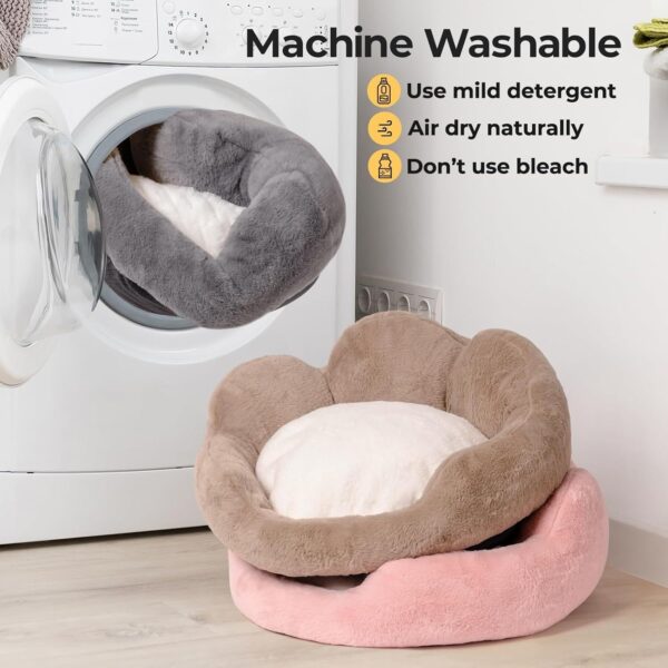 Fluffy Washable Cat and Puppy Bed - Image 3