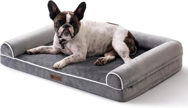 Waterproof Orthopedic Pet Bed in Grey - Image 4
