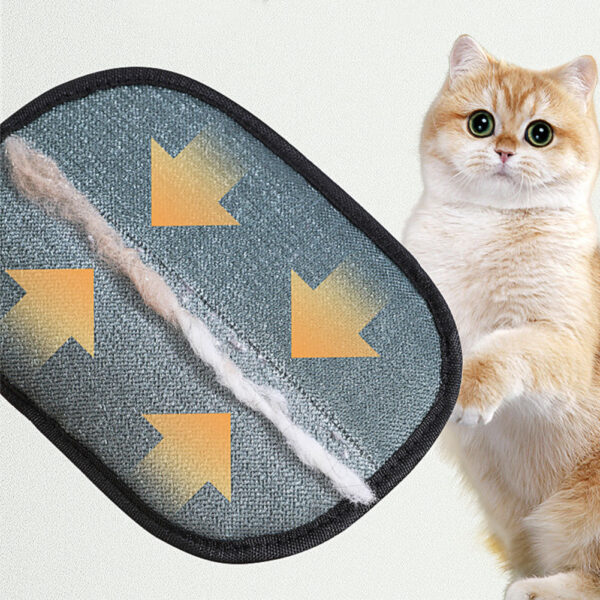 Gentle Pet Hair Remover Glove for All Coat Types - Image 3