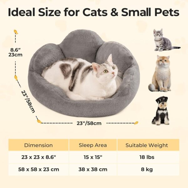 Fluffy Washable Cat and Puppy Bed - Image 5