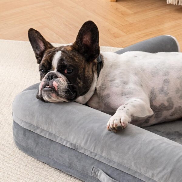 Waterproof Orthopedic Pet Bed in Grey - Image 5