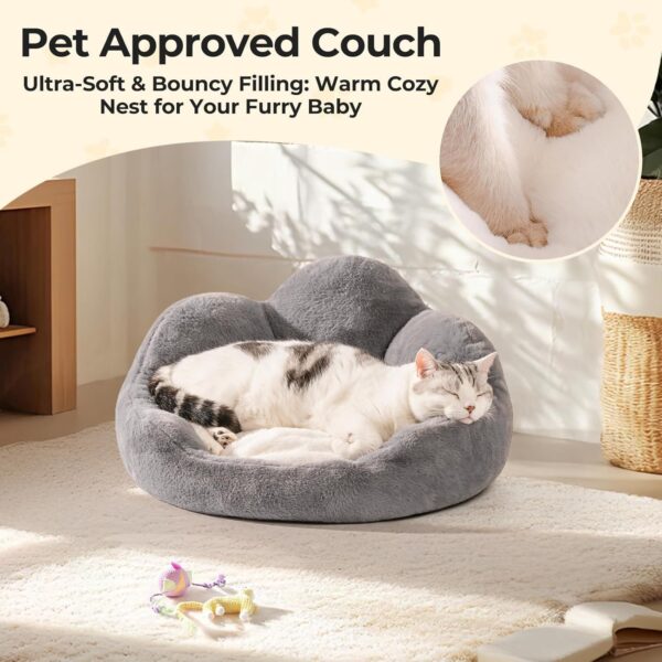 Fluffy Washable Cat and Puppy Bed - Image 4