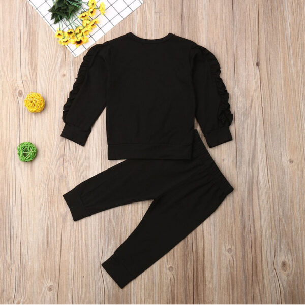 Infant Solid Color Sweatshirt and Pants Outfit - Image 6