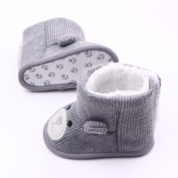 Warm Winter Baby Shoes with Bear Design - Image 6