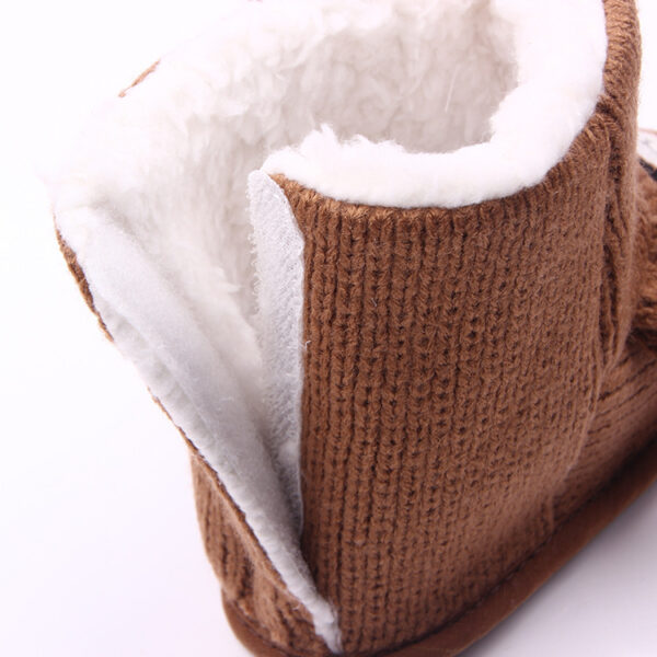 Warm Winter Baby Shoes with Bear Design - Image 4