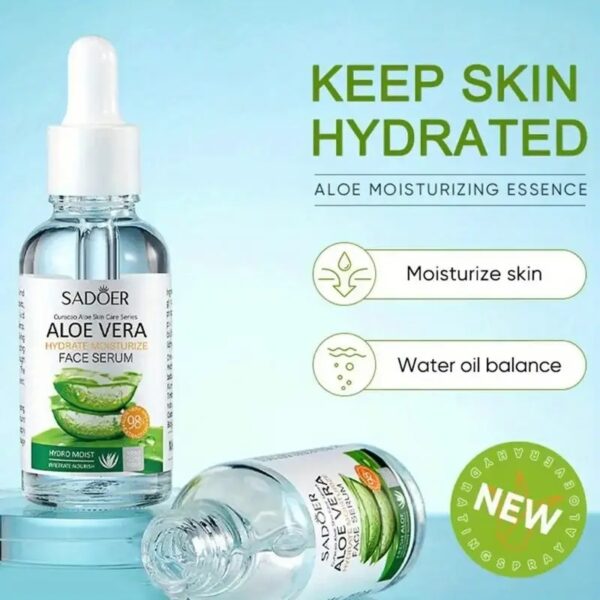 SADOER Aloe Vera Gel – 2-Pack for All Skin Types - Image 3