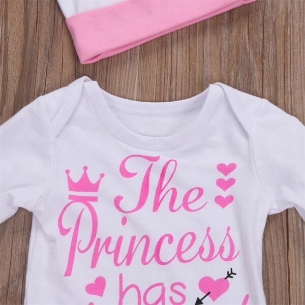 Infant Girl Clothing Set with Romper and Pants - Image 3