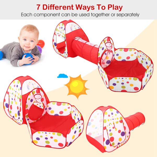Portable Kids Tunnel Tent for Indoor and Outdoor Use - Image 5