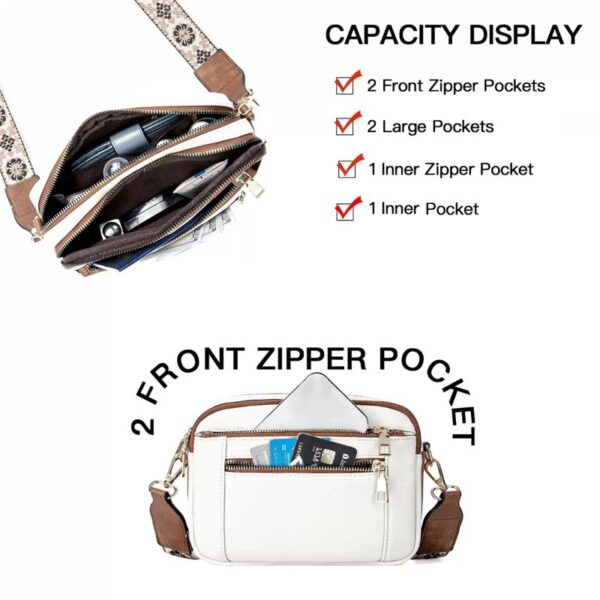 Compact Crossbody Purse with Large Capacity - Image 8