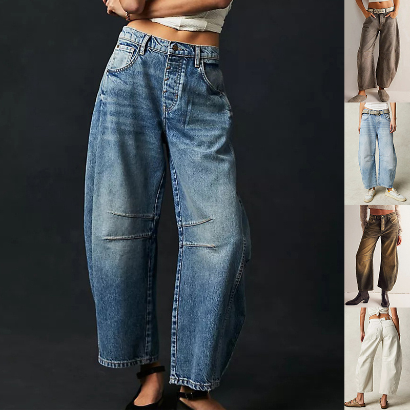 High Stretch Casual Baggy Denim Jeans
