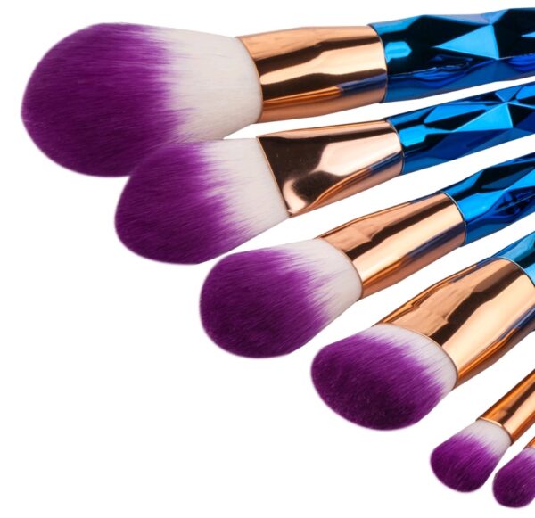 7 Piece Cosmetic Brush Kit for Face and Eyes - Image 9