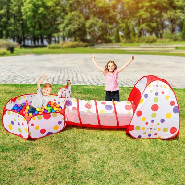 Portable Kids Tunnel Tent for Indoor and Outdoor Use - Image 6