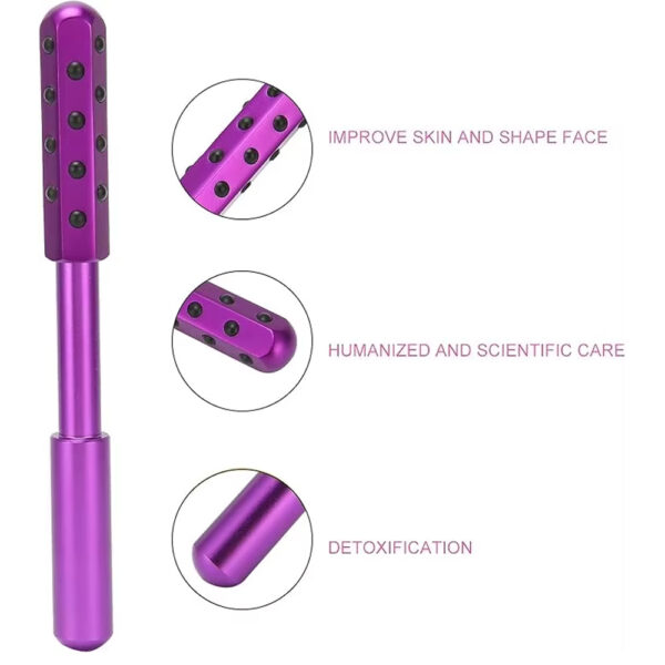 Skin Care Facial Roller with Germanium Beads - Image 2
