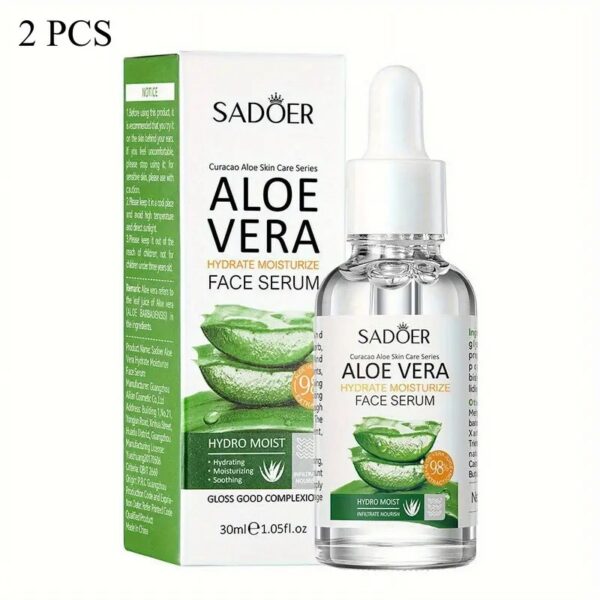 SADOER Aloe Vera Gel – 2-Pack for All Skin Types - Image 5