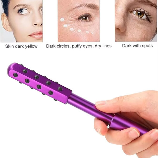 Skin Care Facial Roller with Germanium Beads - Image 4