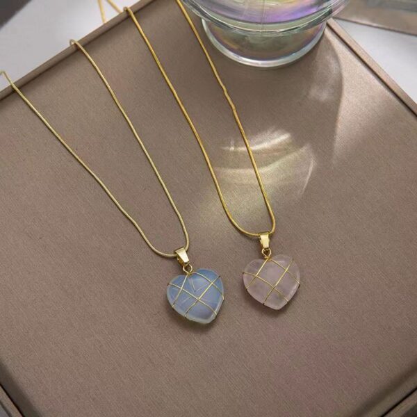 Fashion Moonstone Necklace For Cartoon Princess Love Girl Necklace Novelty Jewelry - Image 4