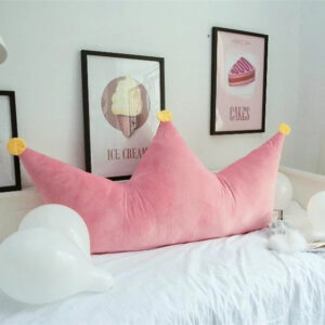 INS Pink Korean Style Crown Princess Bedside Cushion