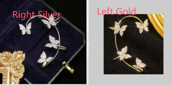 Fashion Earring Butterfly Ear Clip And Ear Hook Jewelry - Image 10