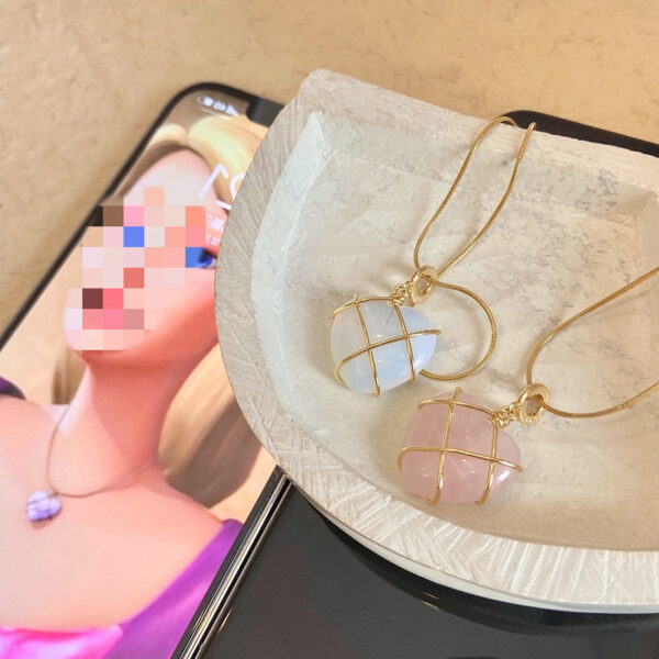 Fashion Moonstone Necklace For Cartoon Princess Love Girl Necklace Novelty Jewelry - Image 8