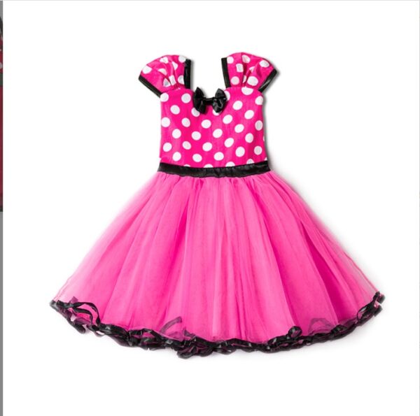 Sleeveless Vest Polka Dot Bow Princess Dress - Image 5