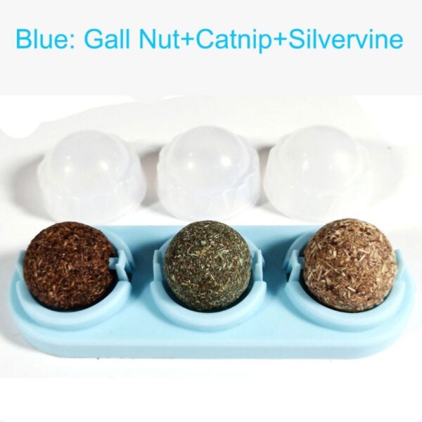 3pcs  Lot Self-adhesive Rotated Catnip Lick Ball - Image 3