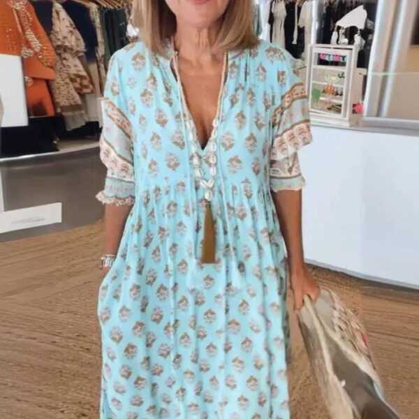 Loose Fit Boho Beach Dress for Women - Image 4