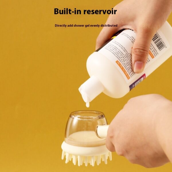 3 In 1 Pets Bath Brush For Dogs And Cats Shower Massage Brush, Depilation Comb And Foaming Tool, Anti-frizz Beauty Brush Pet Products - Image 4