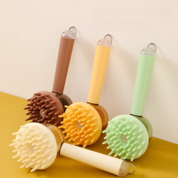 3 In 1 Pets Bath Brush For Dogs And Cats Shower Massage Brush, Depilation Comb And Foaming Tool, Anti-frizz Beauty Brush Pet Products - Image 3