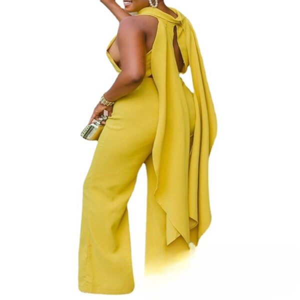 Fashionable Knitted Sleeveless Slim Fit Women's Jumpsuit - Image 2