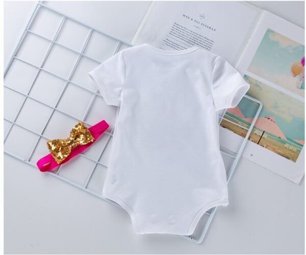 Fashion Girls' Short-sleeved Letter Printed Blouse Mesh Skirt - Image 5