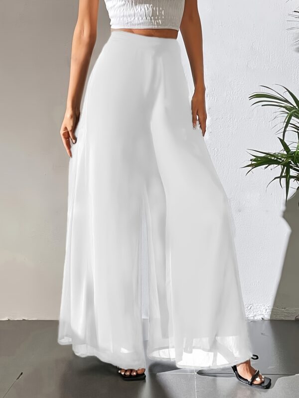 Casual Chiffon Wide-leg Pants Loose Trousers - Image 9