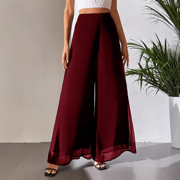 Casual Chiffon Wide-leg Pants Loose Trousers - Image 2