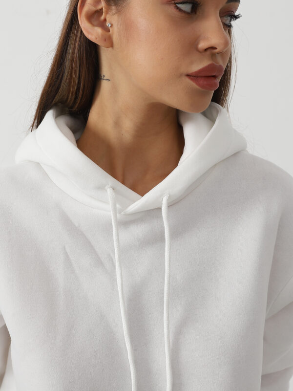 Women's Fashionable Casual Solid Color Long Sleeved Sweatshirt Set - Image 5