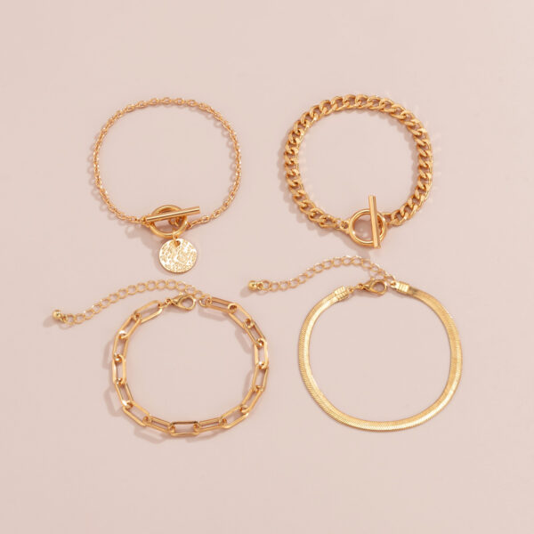 Metal Wind Hollow Chain Bracelet Snake Bone Metal Bracelet - Image 7