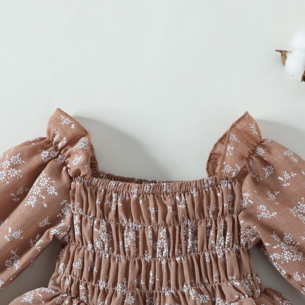 Children's Clothing Baby Girl Floral Dress - Image 5
