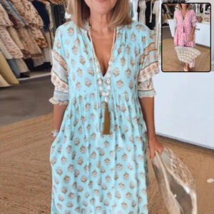 Loose Fit Boho Beach Dress for Women