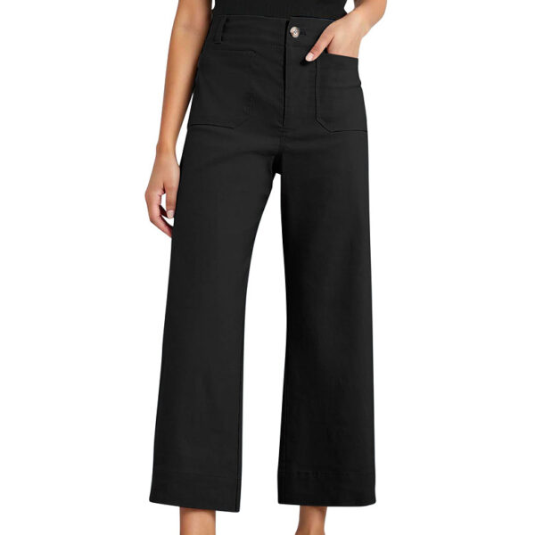 High Waist Slimming Casual Women's Cropped Wide-leg Pants - Image 8
