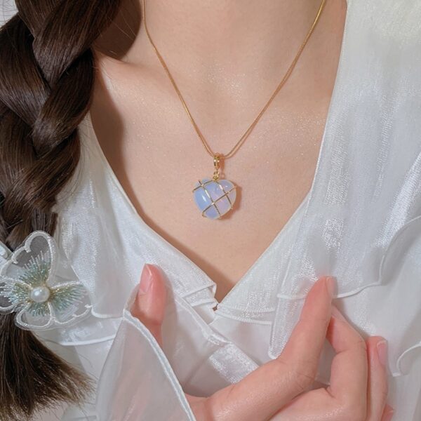 Fashion Moonstone Necklace For Cartoon Princess Love Girl Necklace Novelty Jewelry - Image 10