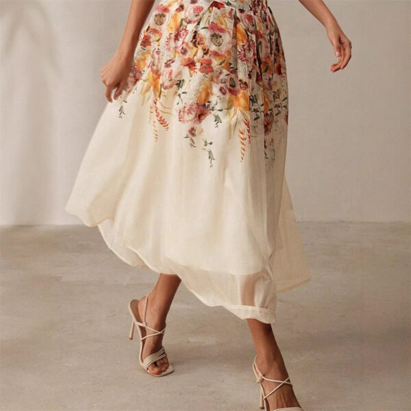 Gorgeous Elegant Bamboo Digital Printed Skirt - Image 4
