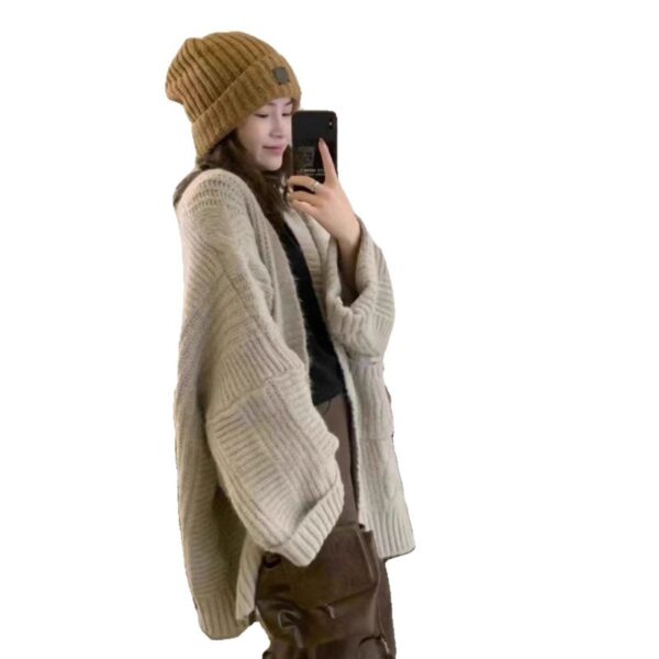 Loose Sweater Cardigan Coat For Women - Image 6