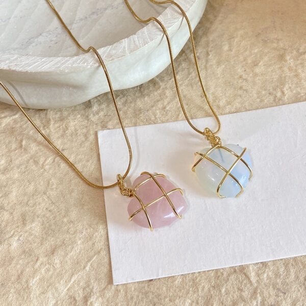 Fashion Moonstone Necklace For Cartoon Princess Love Girl Necklace Novelty Jewelry - Image 3