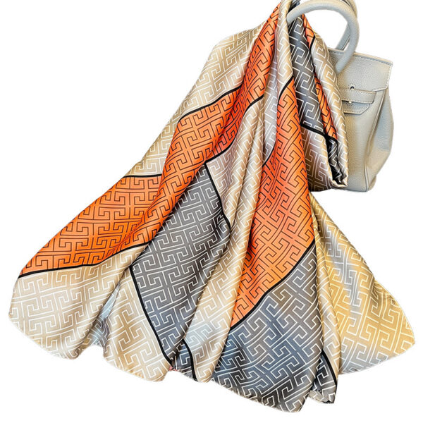 Elegant Emulation Silk Scarf Women's Spring And Summer Sun Protection Long - Image 5