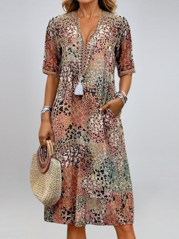 Casual Holiday Dress with Pockets for Women - Image 6