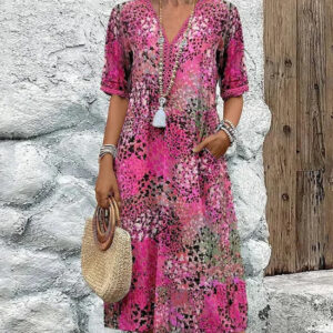Casual Holiday Dress with Pockets for Women