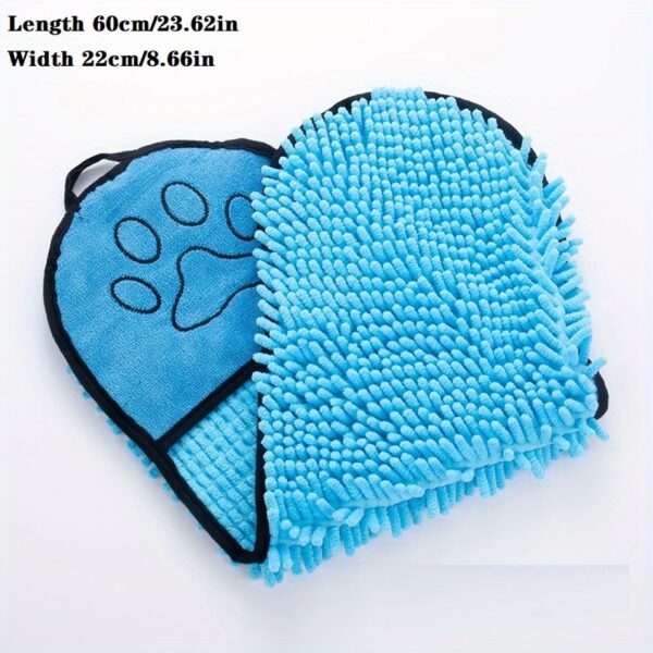 Absorbent Dog Towel, Microfiber Quick Drying Towel Machine Washable With Hand Pockets Pet Towel For Medium Large Dog Super Absorbent Pet Towel Quickly Dry Your Dog Or Cat After Bath Time - Image 9