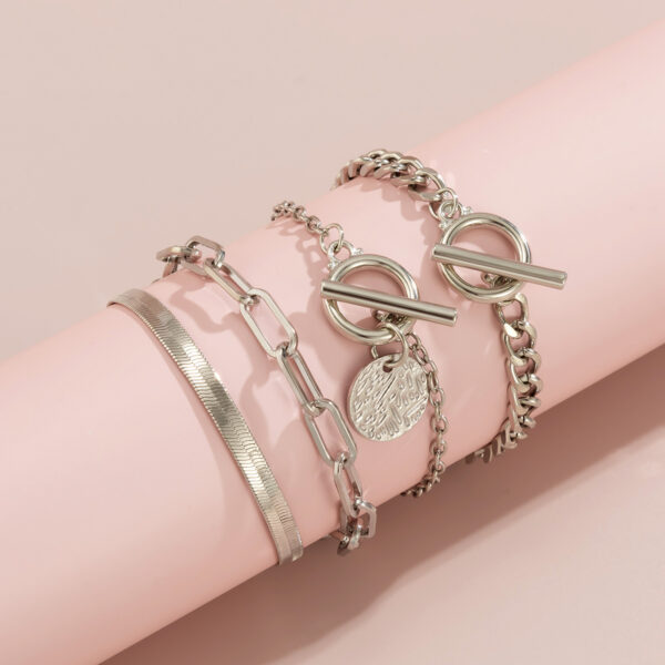 Metal Wind Hollow Chain Bracelet Snake Bone Metal Bracelet - Image 6