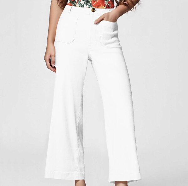 High Waist Slimming Casual Women's Cropped Wide-leg Pants - Image 9